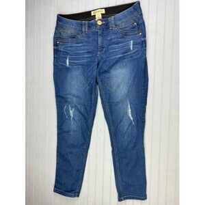 Democracy Size 8 Womens Jeans Ab Technology Skinny Distress Low Rise Stretch